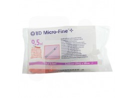 B.D. Jeringa insulina 0,5mlu-100 10u