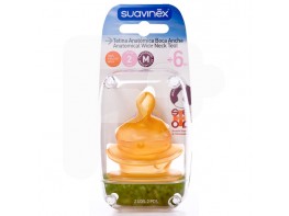 Suavinex tetina anatómica látex T2 M 2uds