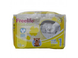 Freelife Pañal bebecash 1 recien nacido 2-4kg 28uds