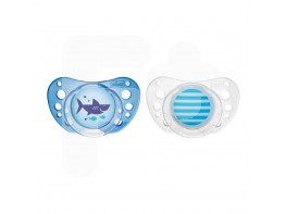Chicco Chupete physio air caucho azul +12 meses 2uds