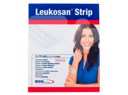 Leukosan strip 3 mm x 75 mm 2 uds