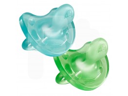 Chicco Chupete Physio soft azul +12 meses 2 uds