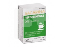 Pérez Gimenez sacarina 100 comprimidos